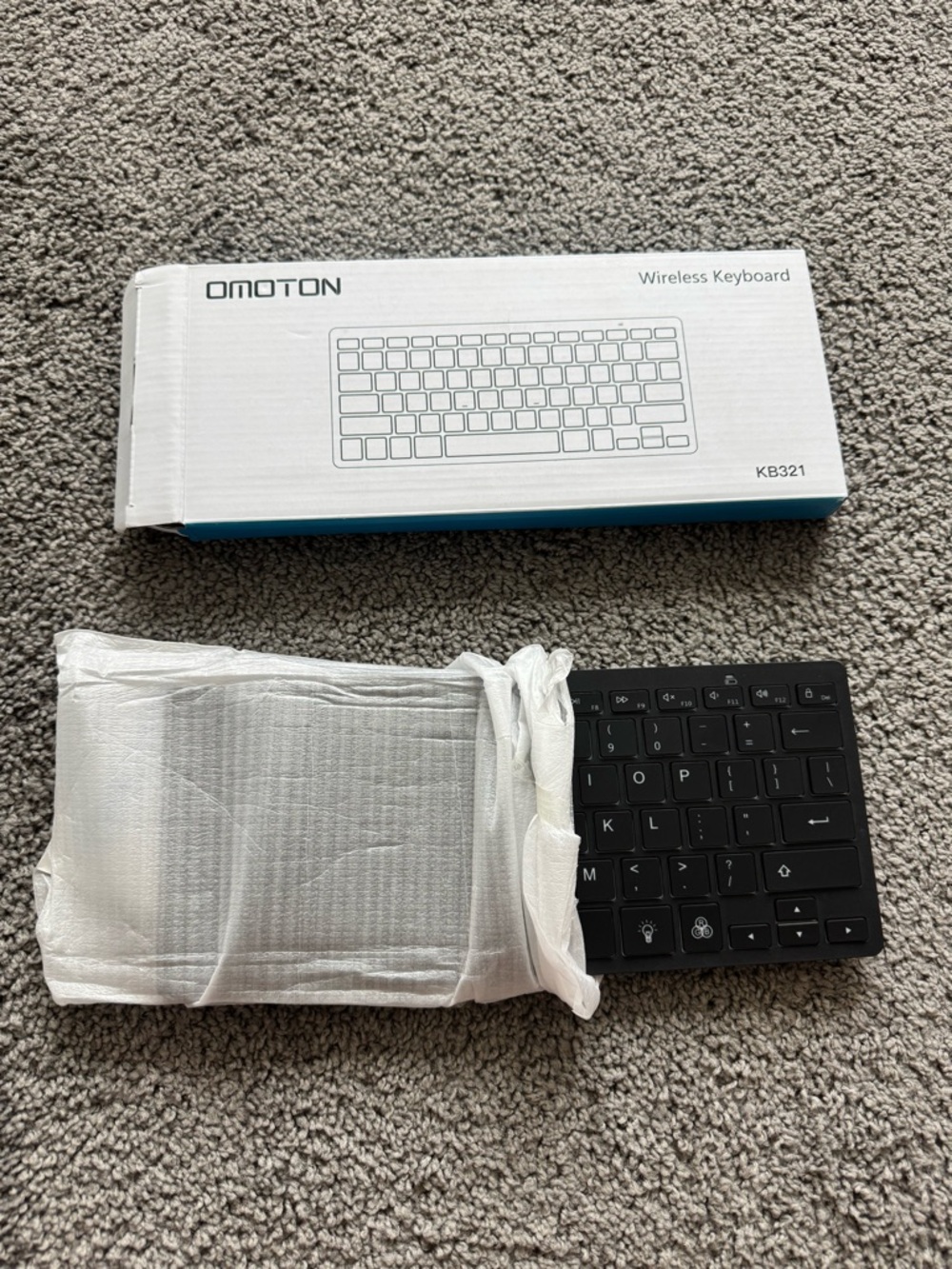 NET Black Wireless Keyboard KB321 - Compact Bluetooth Keyboard
